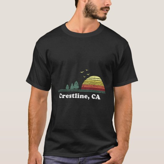 Crestline California Home Souvenir Print T-shirt (Voorkant)