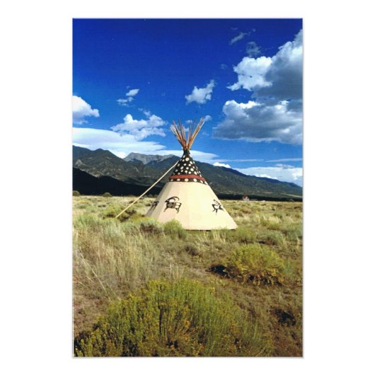 Crestone Colorado Native American Afbeelding Foto Afdruk (Voorkant)