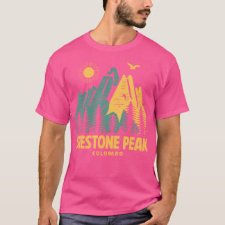 Crestone Peak Mountains Colorado Wandelen Buiten V T-shirt
