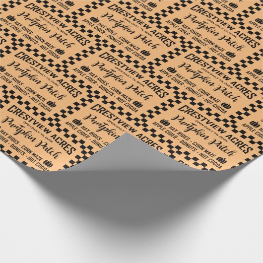 CRESTVIEW ACRES PUMPKIN PATCH CADEAUPAPIER (Hoek)