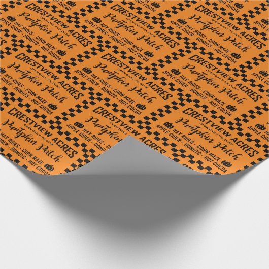 CRESTVIEW ACRES PUMPKIN PATCH CADEAUPAPIER (Hoek)