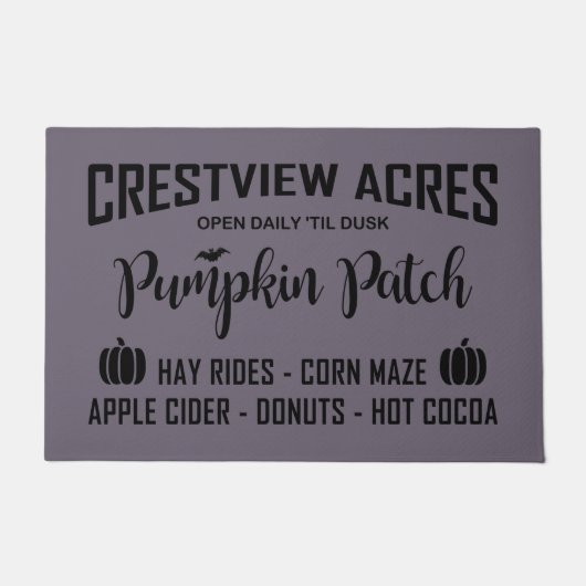 CRESTVIEW ACRES PUMPKIN PATCH DEURMAT (Voorkant)