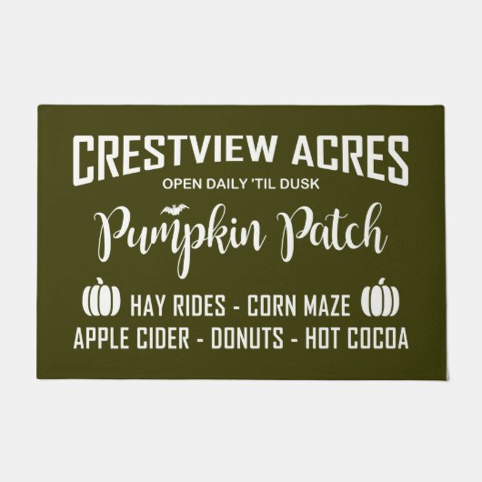 CRESTVIEW ACRES PUMPKIN PATCH DEURMAT (Voorkant)