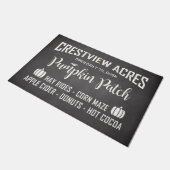 CRESTVIEW ACRES PUMPKIN PATCH DEURMAT (Schuin)