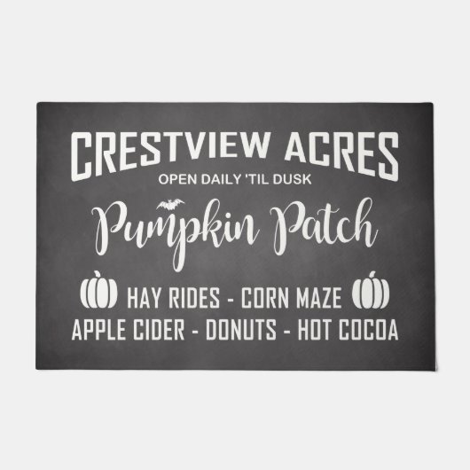 CRESTVIEW ACRES PUMPKIN PATCH DEURMAT (Voorkant)