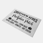CRESTVIEW ACRES PUMPKIN PATCH DEURMAT (Schuin)
