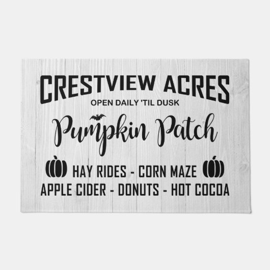 CRESTVIEW ACRES PUMPKIN PATCH DEURMAT (Voorkant)