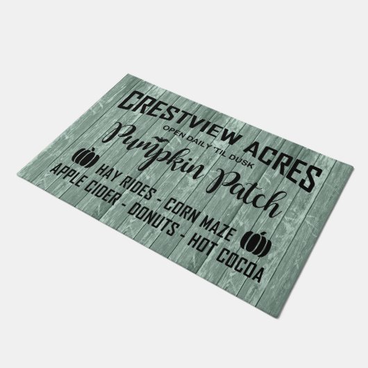 CRESTVIEW ACRES PUMPKIN PATCH DEURMAT (Schuin)
