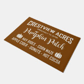 CRESTVIEW ACRES PUMPKIN PATCH DEURMAT (Schuin)