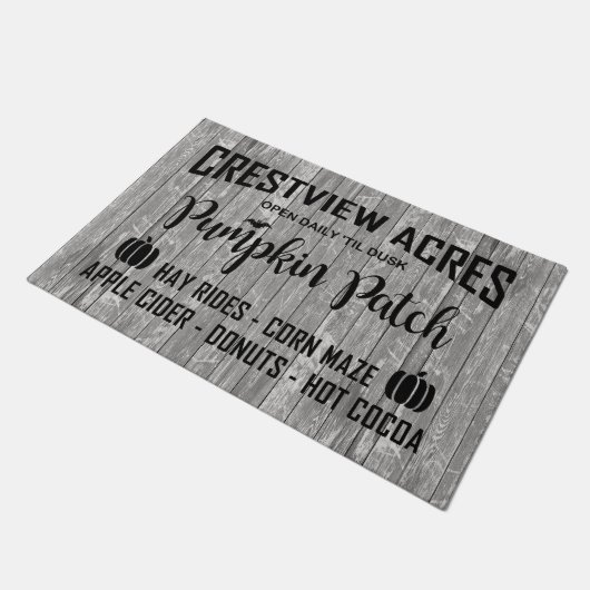CRESTVIEW ACRES PUMPKIN PATCH DEURMAT (Schuin)