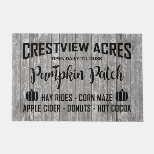 CRESTVIEW ACRES PUMPKIN PATCH DEURMAT (Voorkant)