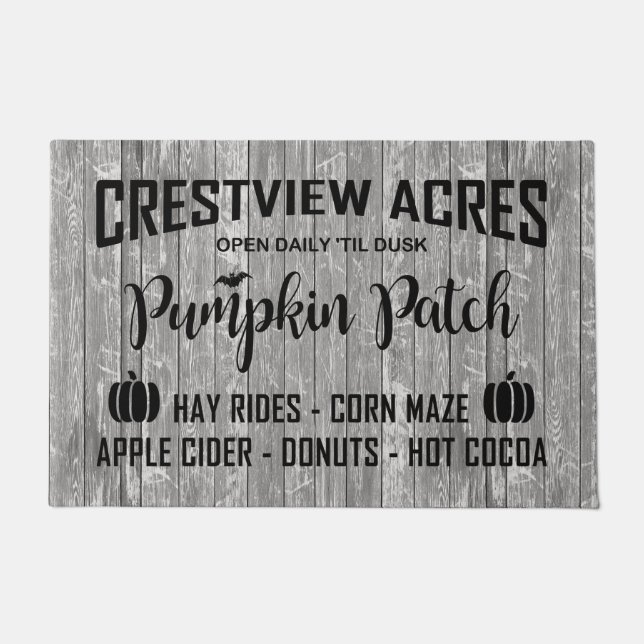 CRESTVIEW ACRES PUMPKIN PATCH DEURMAT (Voorkant)