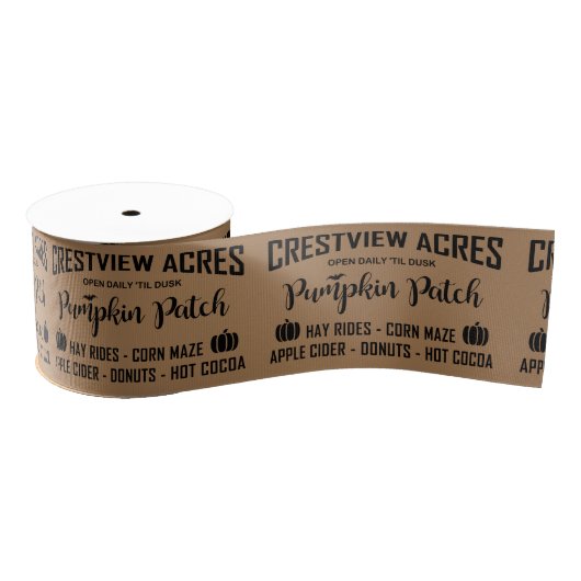 CRESTVIEW ACRES PUMPKIN PATCH Ribbon Grosgrain Lint (Spoel)