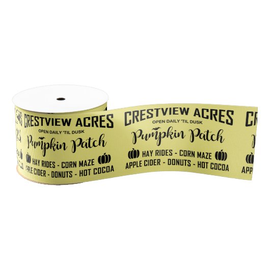 CRESTVIEW ACRES PUMPKIN PATCH Ribbon Grosgrain Lint (Spoel)