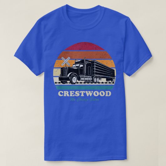 Crestwood Kentucky KY Tourism Semi Stuck on Railro T-shirt (Design voorkant)
