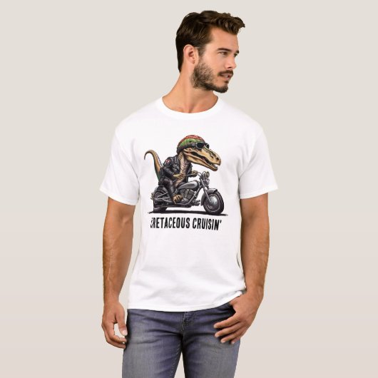 Cretaceous Cruisin' Dinosaur T-Shirt (Voorkant volledig)