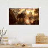 CRETACEUZE SUNSET DOOR Kerem Beyit Poster (Keuken)