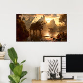 CRETACEUZE SUNSET DOOR Kerem Beyit Poster (Thuiskantoor)