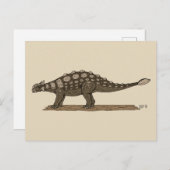 Cretacous Dinosaur Ankylosaurus Briefkaart (Voorkant / Achterkant)