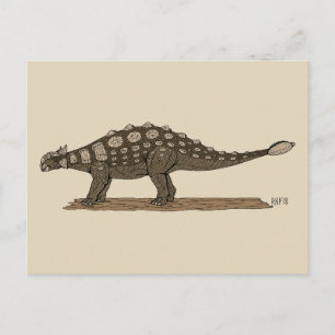 Cretacous Dinosaur Ankylosaurus Briefkaart