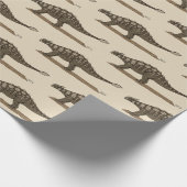 Cretacous Dinosaur Ankylosaurus Cadeaupapier (Hoek)