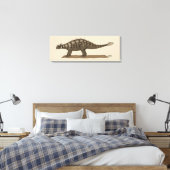 Cretacous Dinosaur Ankylosaurus Canvas Afdruk (Insitu (Slaapkamer))