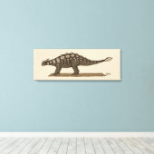 Cretacous Dinosaur Ankylosaurus Canvas Afdruk (Insitu (Houten vloer))
