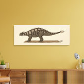 Cretacous Dinosaur Ankylosaurus Canvas Afdruk (Insitu (Woonkamer))