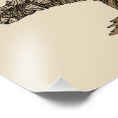 Cretacous Dinosaur Ankylosaurus Foto Afdruk (Hoek)