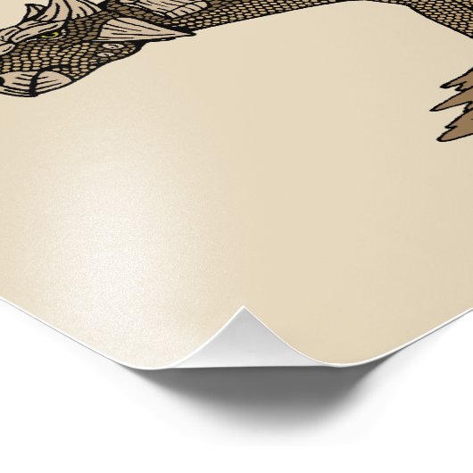 Cretacous Dinosaur Ankylosaurus Foto Afdruk (Hoek)