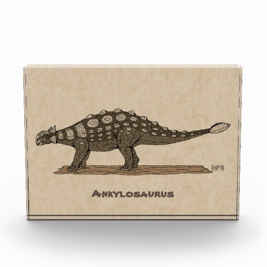 Cretacous Dinosaur Ankylosaurus Fotoblokken (Voorkant)