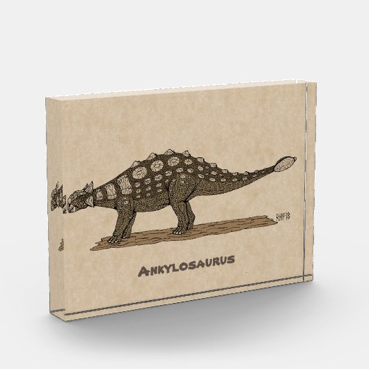 Cretacous Dinosaur Ankylosaurus Fotoblokken (Links)