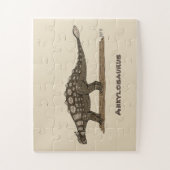Cretacous Dinosaur Ankylosaurus Legpuzzel (Verticaal)
