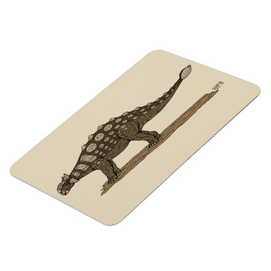 Cretacous Dinosaur Ankylosaurus Magneet (Linkerzijde)