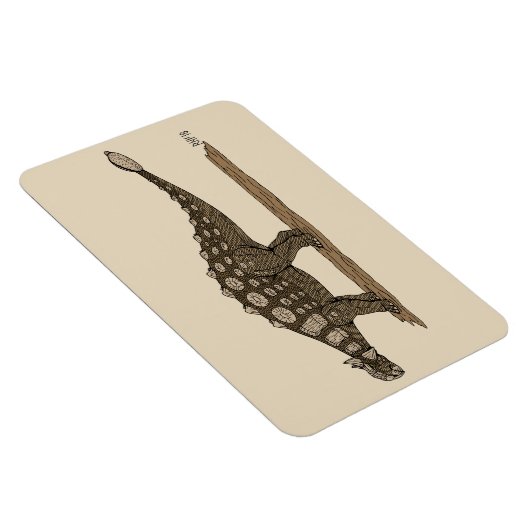 Cretacous Dinosaur Ankylosaurus Magneet (Rechterzijde)