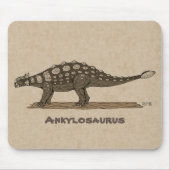Cretacous Dinosaur Ankylosaurus Muismat (Voorkant)