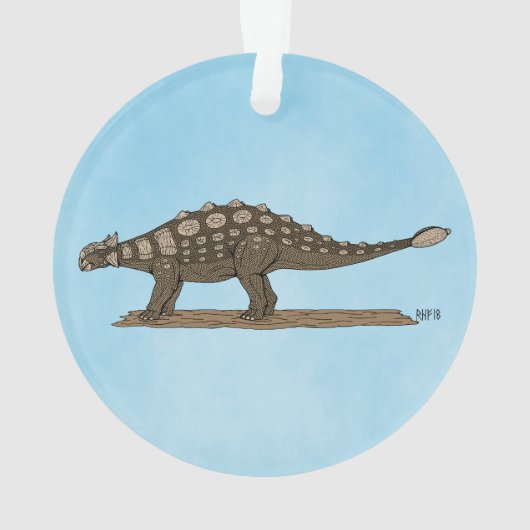 Cretacous Dinosaur Ankylosaurus Ornament (achterkant)