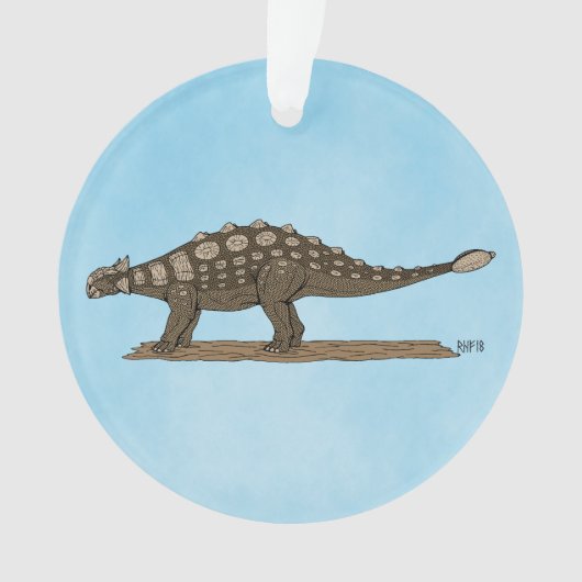 Cretacous Dinosaur Ankylosaurus Ornament (voorkant)