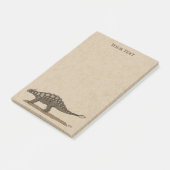 Cretacous Dinosaur Ankylosaurus Post-it Notes (Schuin)