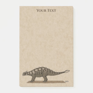 Cretacous Dinosaur Ankylosaurus Post-it Notes