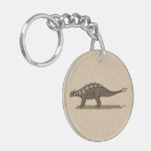 Cretacous Dinosaur Ankylosaurus Sleutelhanger (Voorkant Links)