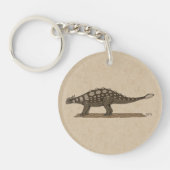 Cretacous Dinosaur Ankylosaurus Sleutelhanger (Voorkant)