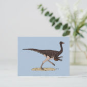 Cretacous Dinosaur Ornithomimus Briefkaart (Staand voorkant)
