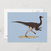 Cretacous Dinosaur Ornithomimus Briefkaart (Voorkant / Achterkant)