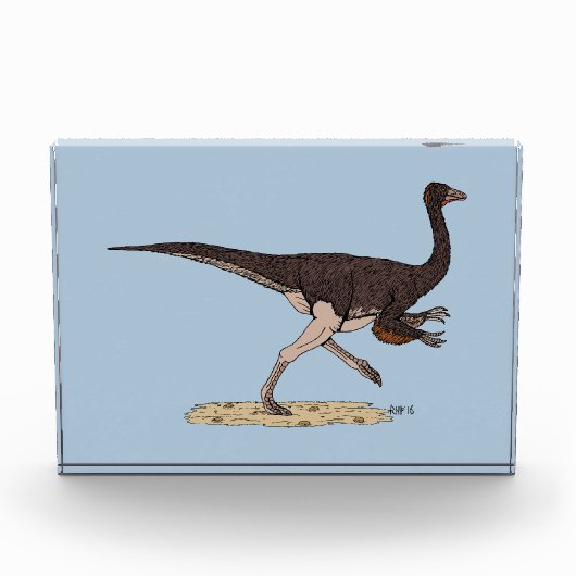 Cretacous Dinosaur Ornithomimus Fotoblokken (Voorkant)