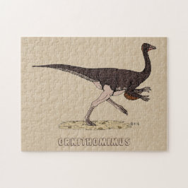 Cretacous Dinosaur Ornithomimus Jigzaag Puzzle Legpuzzel