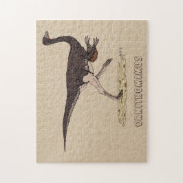 Cretacous Dinosaur Ornithomimus Jigzaag Puzzle Legpuzzel
