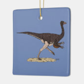 Cretacous Dinosaur Ornithomimus Keramisch Ornament (Links)