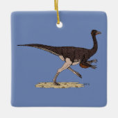Cretacous Dinosaur Ornithomimus Keramisch Ornament (Voorkant)