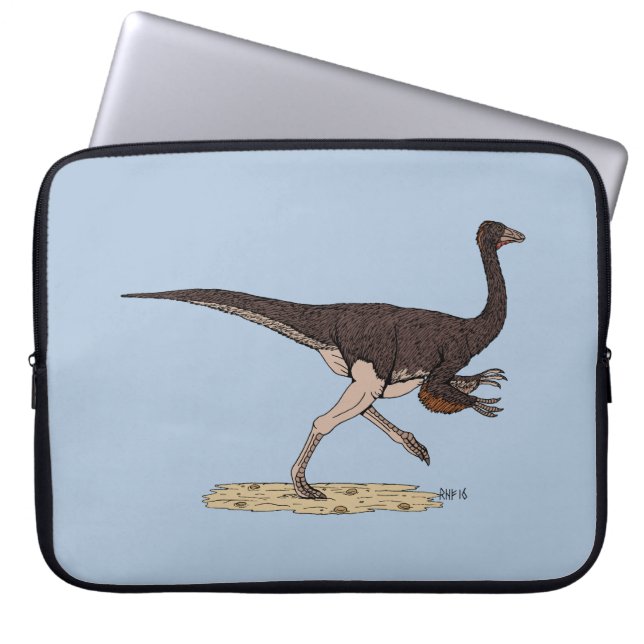 Cretacous Dinosaur Ornithomimus Laptop Sleeve (Voorkant)